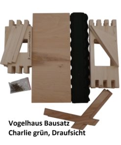 23.202-03 Vogelhaus Bausatz Charlie grün - 6